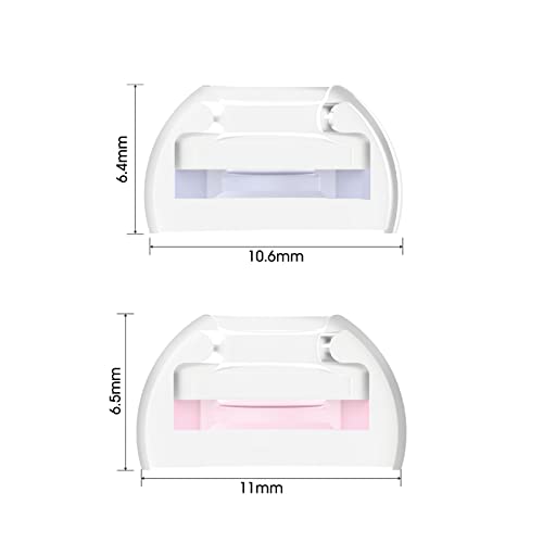 SpinFit CP1025- S/SS- Medical Grade Silicone Patented Ear Tips, Secure Fit and Supreme Comfort Fits MTW3, Galaxy Buds 2, Soundcore Space A40 & More (2 Pairs) (for Nozzle Diameter from 4-5.5mm) - Image 4