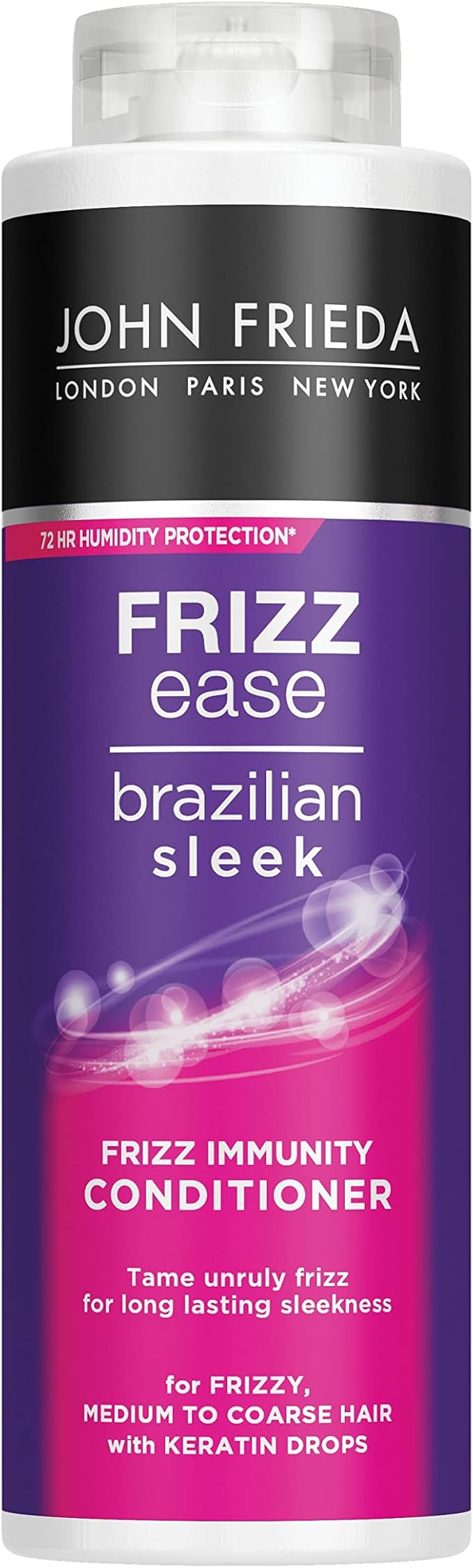 John Frieda بلسم جون فريدا فريز إيز البرازيلي لمناعة التجاعيد 500 مل بلسم غني للشعر المجعد الخشن - Image 1