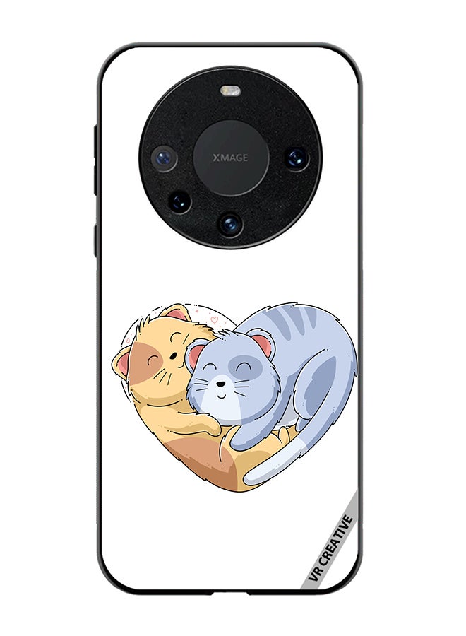 VR CREATIVE Protective Case Cover For Huawei Mate 60 Klover Cat Design Multicolour - Image 1