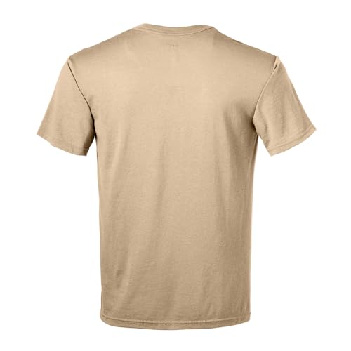 Soffe Mens 3 Pack - USA Poly/Cotton Military Tee, Sand, Small - Image 3