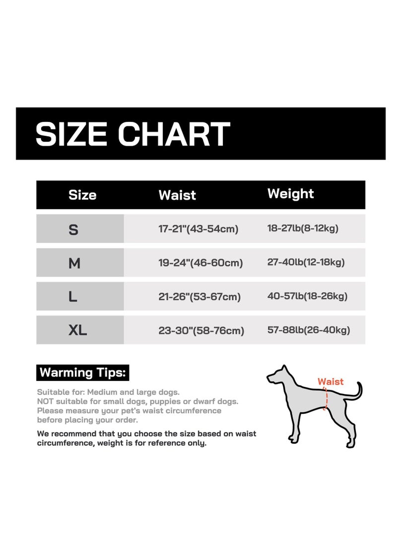 SYOSI - Dog Lift Harness, Dog Sling for Medium Large Dogs, Adjustable Dog Support Harness for Back Legs, Comfy Design Pet Harness with Padded for Elderly, Injured, Arthritic, Senior, Disabled Dogs - Image 1