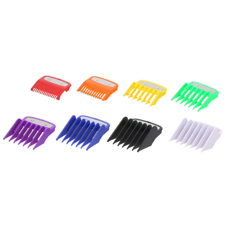 Cutting Guide Comb Set 8-Piece Multicolor Abs Plastic - Secure Fit Compatible With Wahl Electric Hair Clippers for Barbers Home Hairdressing - Image 5