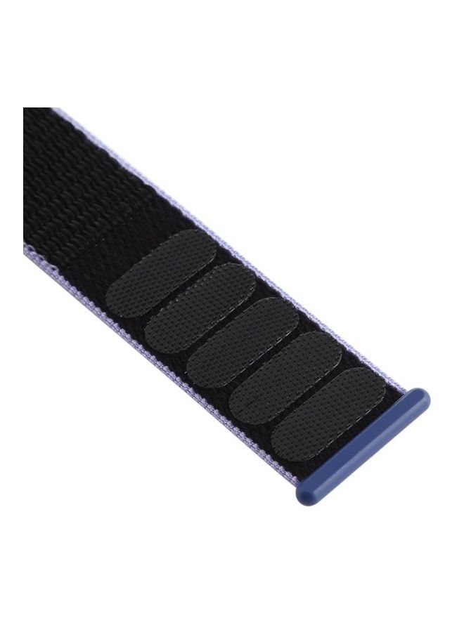 NIBEMINENT Watchband For Apple Watch Series 7 6 & SE 5 4 3 2 1 Black/Blue - Image 3
