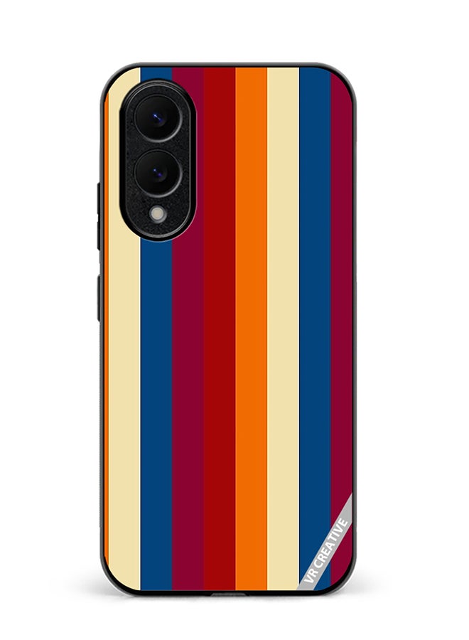 Protective Case Cover For Samsung Galaxy S25 Edge Layers Design Multicolour