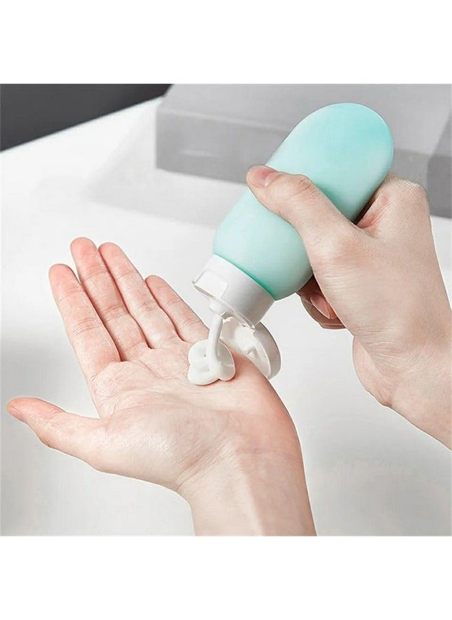 INOVERA (LABEL) - INOVERA (LABEL) 3 Pcs Travel Toiletries Refillable Shampoo Body Lotion Squeeze Bottles Kit 60Ml (Multicolor) - Image 1