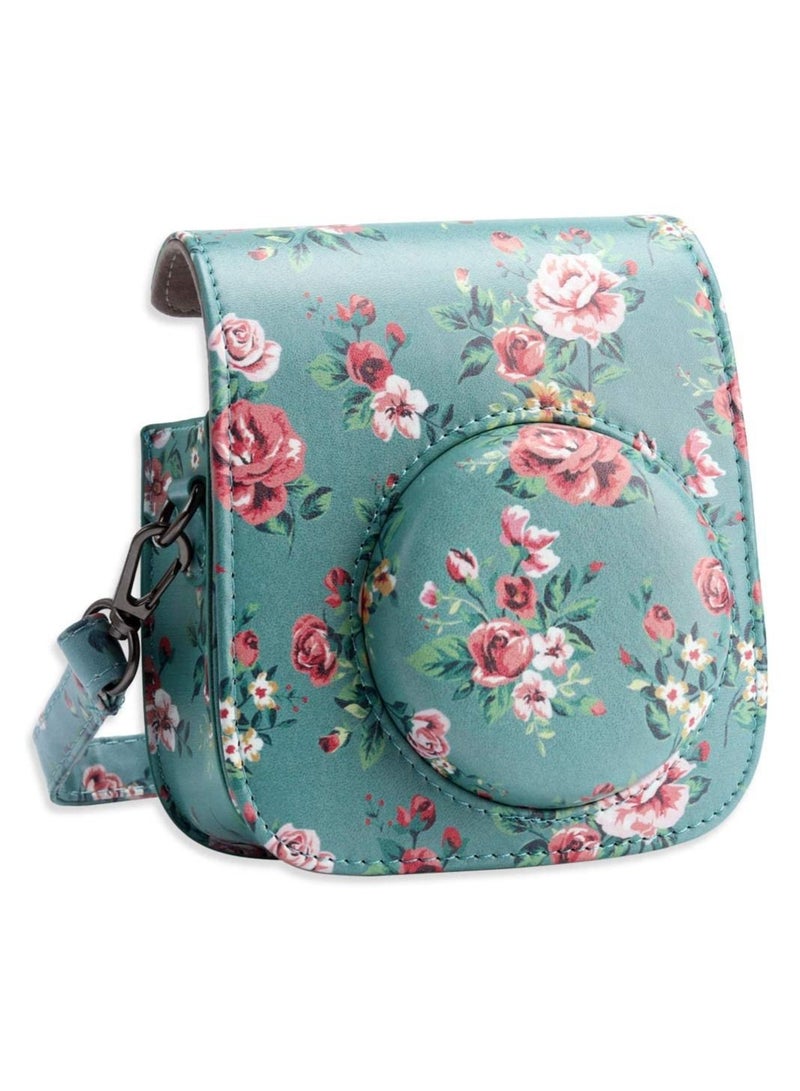 SYOSI Protective Case for Fujifilm Instax Mini 11 Camera, Premium Vegan Leather Bag Cover with Removable Adjustable Strap for Photographers  - Image 1