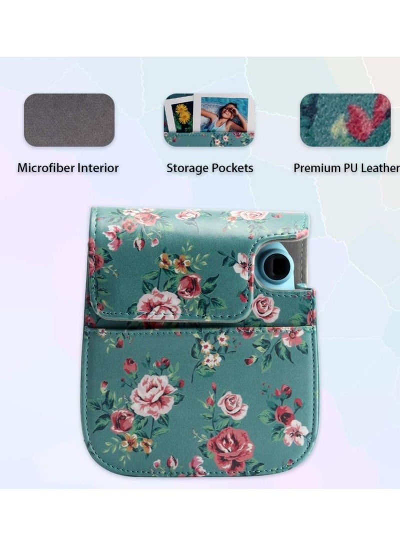 SYOSI Protective Case for Fujifilm Instax Mini 11 Camera, Premium Vegan Leather Bag Cover with Removable Adjustable Strap for Photographers  - Image 3