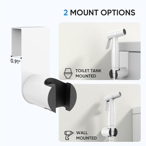 Arofa Bright White Bidet Sprayer for Toilet, Handheld Jet Sprayer Adjustable Water Pressure Muslim Shower with Bidet Hose, Bidets Faucet for Existing Toilets Cloth Diaper Spray for Baby/Feminine Wash - Image 5