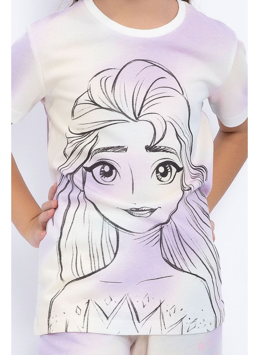 Disney FROZEN Batik Cream Girl's Capri Set  - Image 3