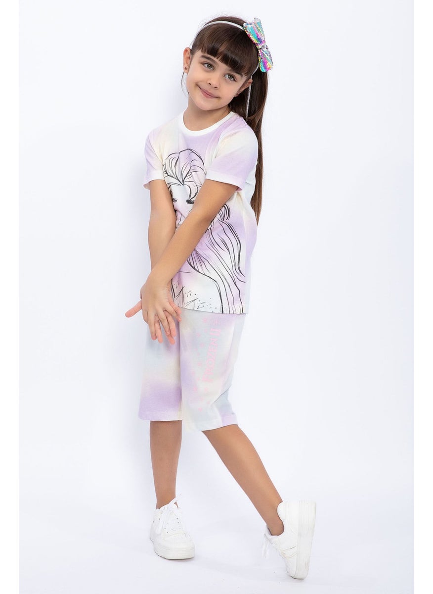 Disney FROZEN Batik Cream Girl's Capri Set  - Image 2
