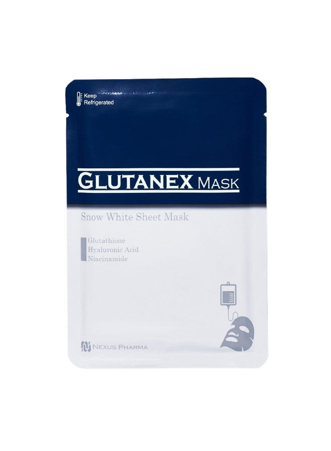 Glutanex Snow White Sheet Mask 15 Sheets Made In Korea - Image 2