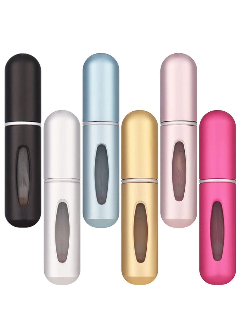 ORiTi - 6 PCS Refillable BottleTravel Size Atomizer Dispenser Pocket Purse Perfume On The Go Container Spray Bottles For Traveling 5ml - Image 1