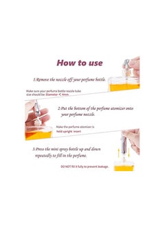 ORiTi 6 PCS Refillable BottleTravel Size Atomizer Dispenser Pocket Purse Perfume On The Go Container Spray Bottles For Traveling 5ml  - Image 3