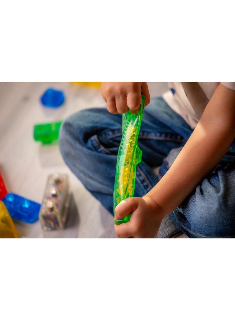 Jelly Blox Stash ’N Stack 2‑in‑1 Storage Case with 30 Soft Blocks – Sensory Building Toy for Toddlers & Preschoolers,  for Boys and Girls Ages 2+ - Image 5