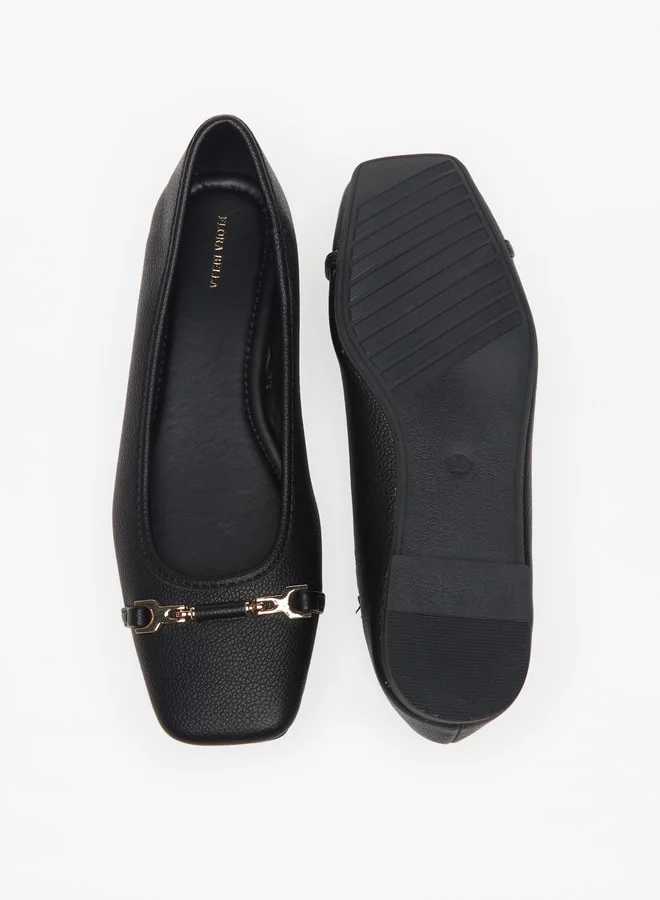 فلورا بيلا Women's Embellished Slip-On Ballerina Shoes