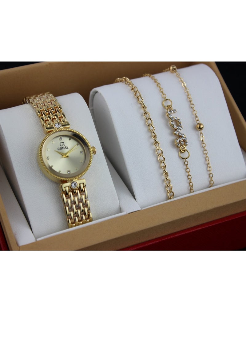 Reclaim with Argireline Women's evening watch set 