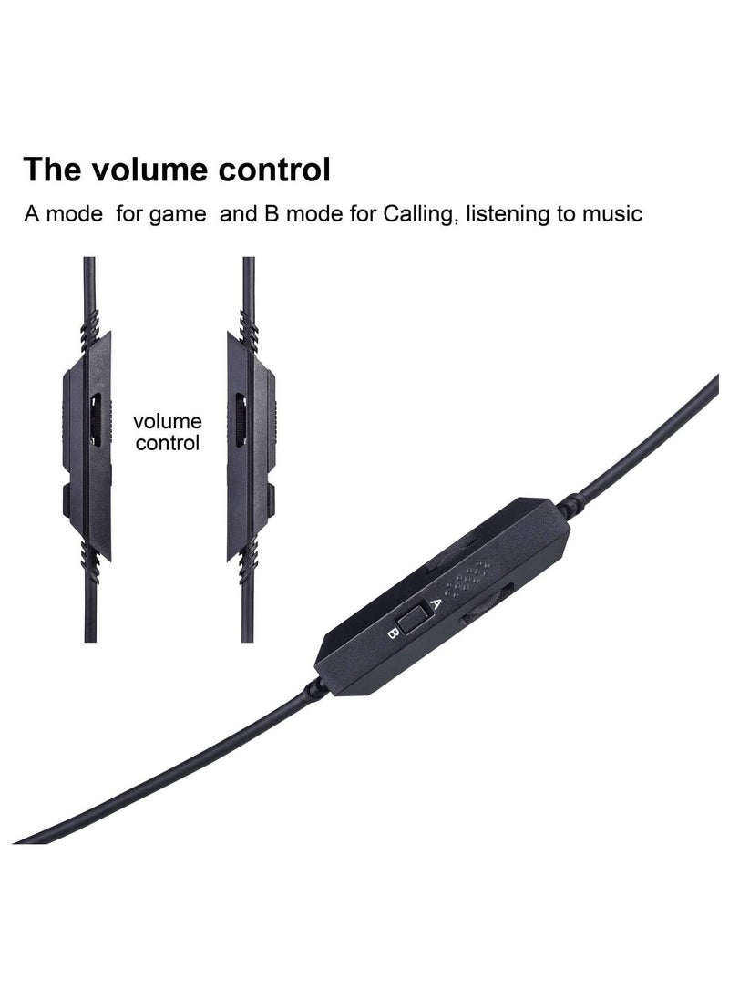 Generic - A40 a10 replacement cable inline mute volume control with microphone for astro a10/a40/a30/a50 1 m headsets cord lead compatible with xbox one play station 4 ps4 headphone audio extension cable 1m - Image 1