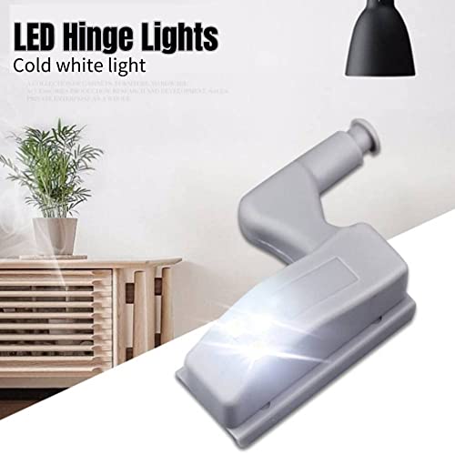 IMAGINEA LED Hinge Light for Cabinet, Auto On/Off Cupboard Sensor Light, Battery Powered Closet Light for Wardrobe, Drawer, Kitchen Cabinet – Easy Install, 12V LED Lamp (Pack of 10, Cool White) - Image 5