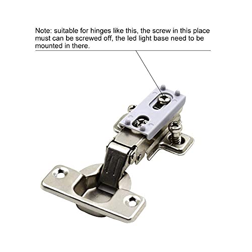IMAGINEA LED Hinge Light for Cabinet, Auto On/Off Cupboard Sensor Light, Battery Powered Closet Light for Wardrobe, Drawer, Kitchen Cabinet – Easy Install, 12V LED Lamp (Pack of 10, Cool White) - Image 2