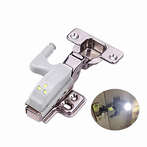 IMAGINEA LED Hinge Light for Cabinet, Auto On/Off Cupboard Sensor Light, Battery Powered Closet Light for Wardrobe, Drawer, Kitchen Cabinet – Easy Install, 12V LED Lamp (Pack of 10, Cool White) - Image 4