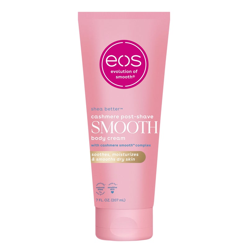 eos Cashmere Skin Collection Post-Shave Smooth Body Cream- Vanilla Cashmere, 72-Hour Hydration, Nourishing, Body Care, Shea Butter, 7 fl oz - Image 1