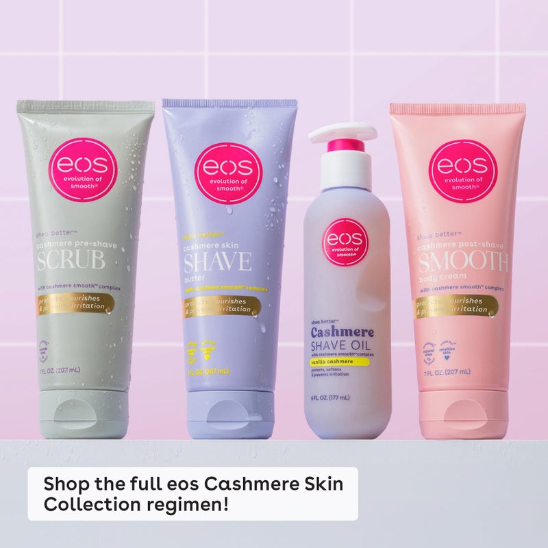 eos Cashmere Skin Collection Post-Shave Smooth Body Cream- Vanilla Cashmere, 72-Hour Hydration, Nourishing, Body Care, Shea Butter, 7 fl oz - Image 4