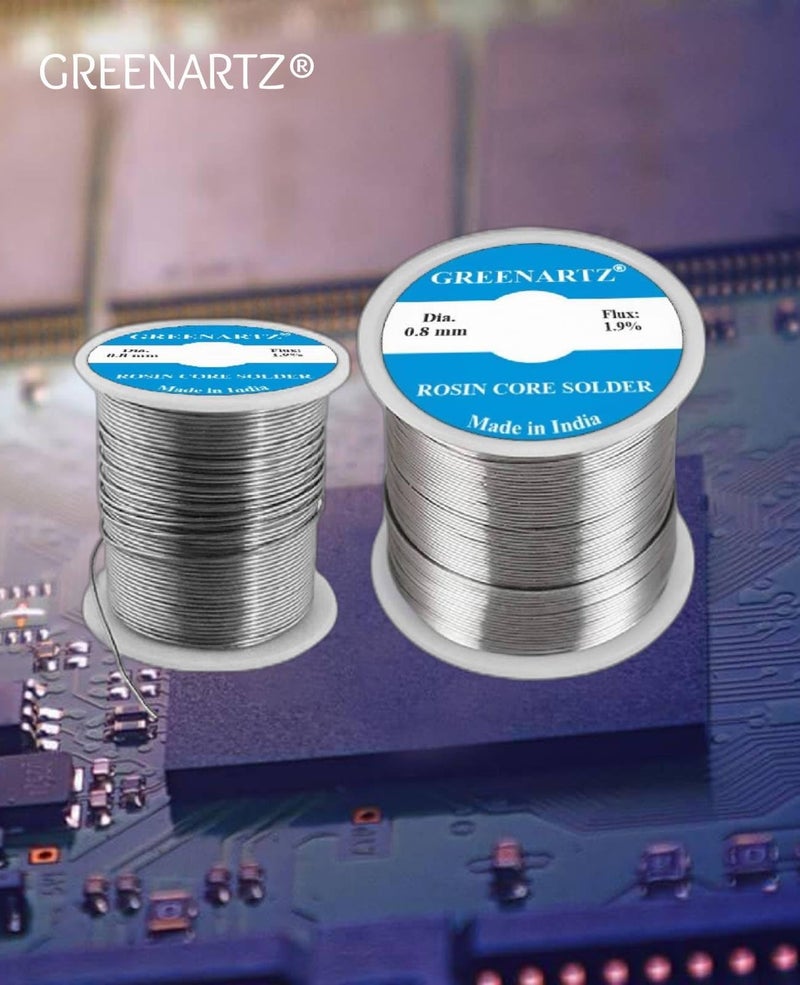 GREENARTZ 25g Solder Wire for Easy Soldering rosin core wire 1.9% flux 0.8mm diameter professional use - Image 2