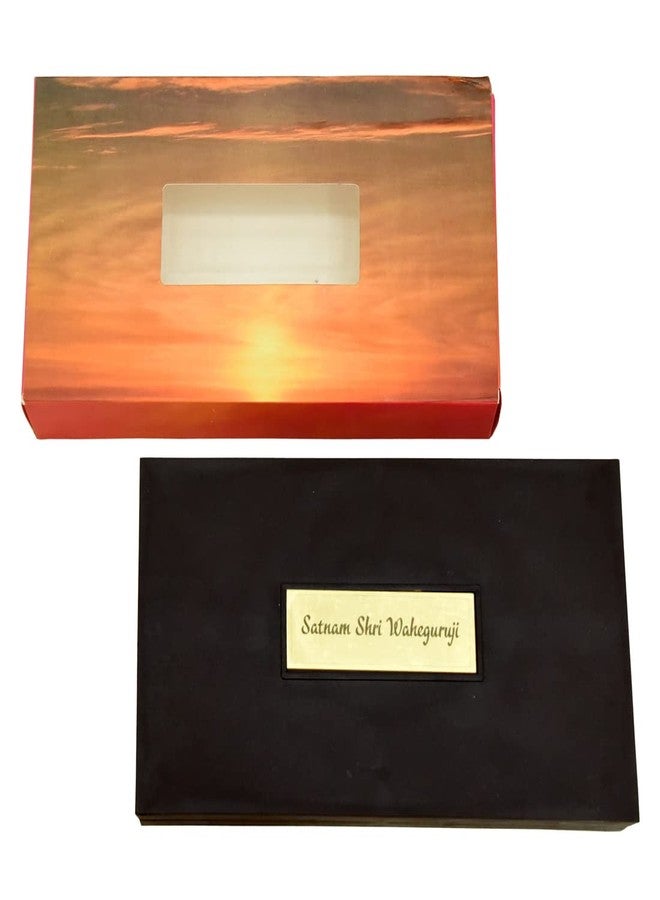 KUSHAL CREATION 24K Gold Plated Photo Frame with Charan Paduka (Square),(Rectangle), Return Gifts for Home Puja, Frame for Office (YELLOW) - Image 4
