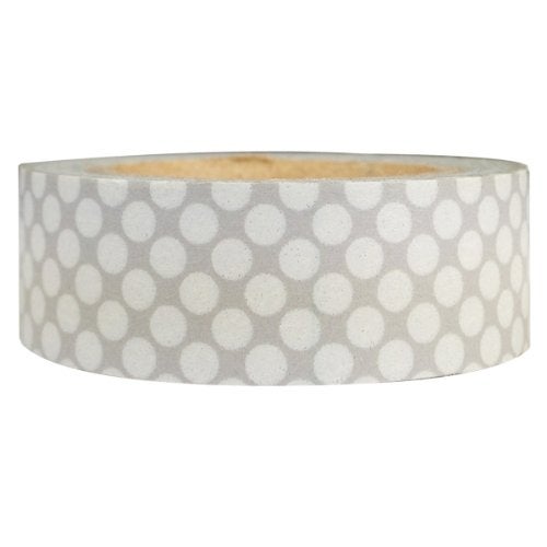allydrew Dotted Japanese Washi Masking Tape - Grey Dots - Image 1
