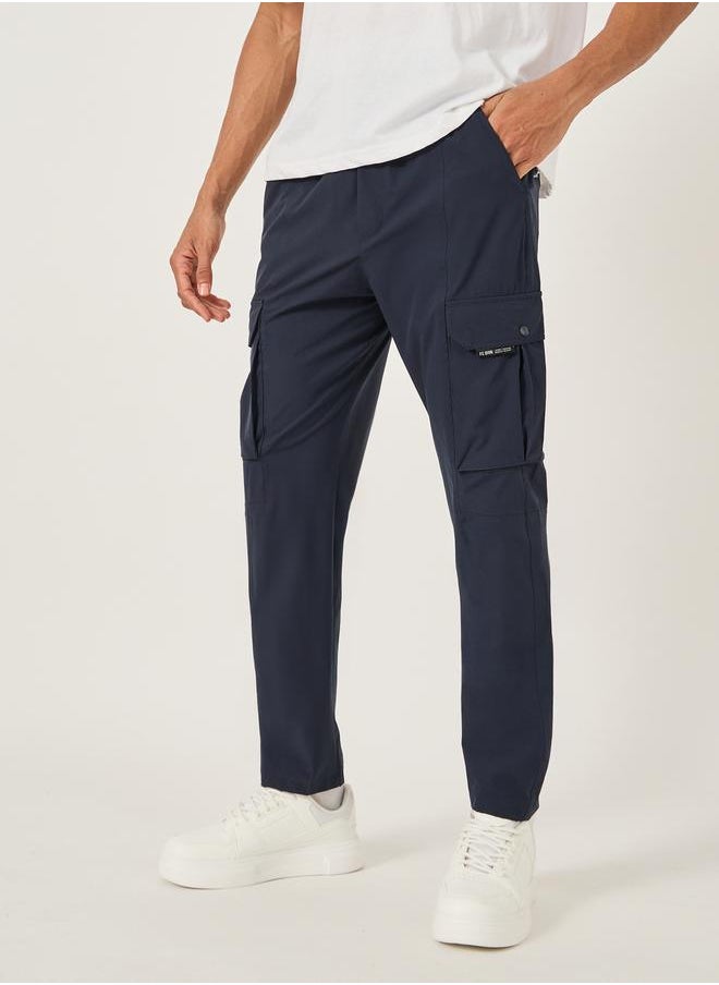 Fort Collins Mid Rise Straight Fit Track Pant with Drawstring by Styli  - Image 1