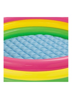 INTEX Intex Sunset Glow Inflatable Pool, 58 x 13 Inches, Tri Colour, 147 x 33 cm  - Image 5