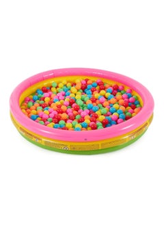 INTEX Intex Sunset Glow Inflatable Pool, 58 x 13 Inches, Tri Colour, 147 x 33 cm  - Image 2