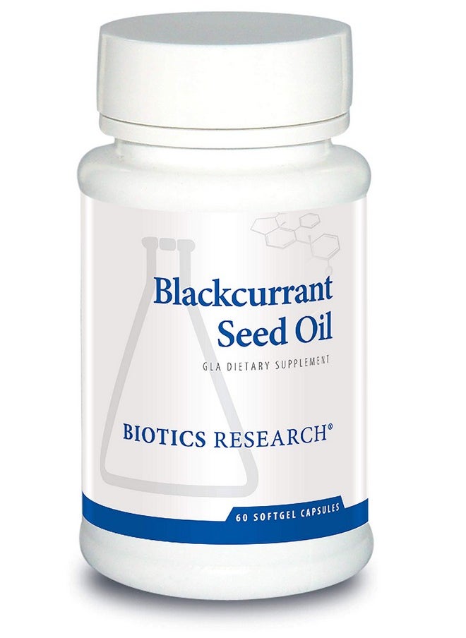 BIOTICS Research Blackcurrant Seed Oil Natural Source Of Gamma Linolenic Acid Gla 535 Mg Capsule Supports Cardiovascular Health Normal Tissue Repair Immune System Women’S Health 60 Caps  - Image 1