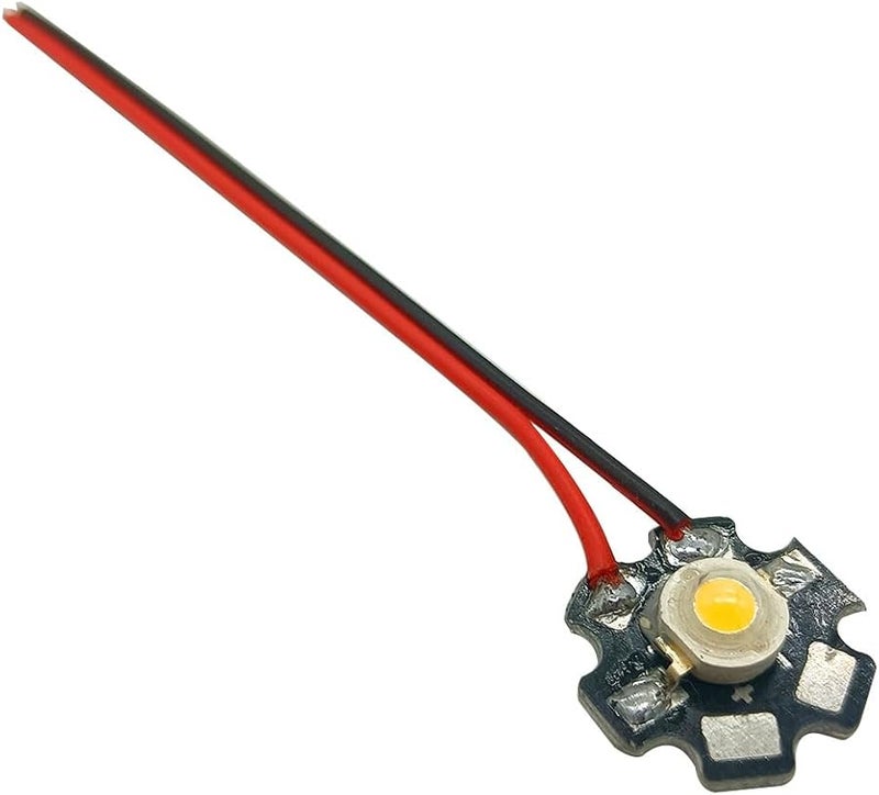 3W Warm White 3000K LED Chip Bulb 10 Pack With Copper Bracket And Wire For DIY Lighting - Image 4