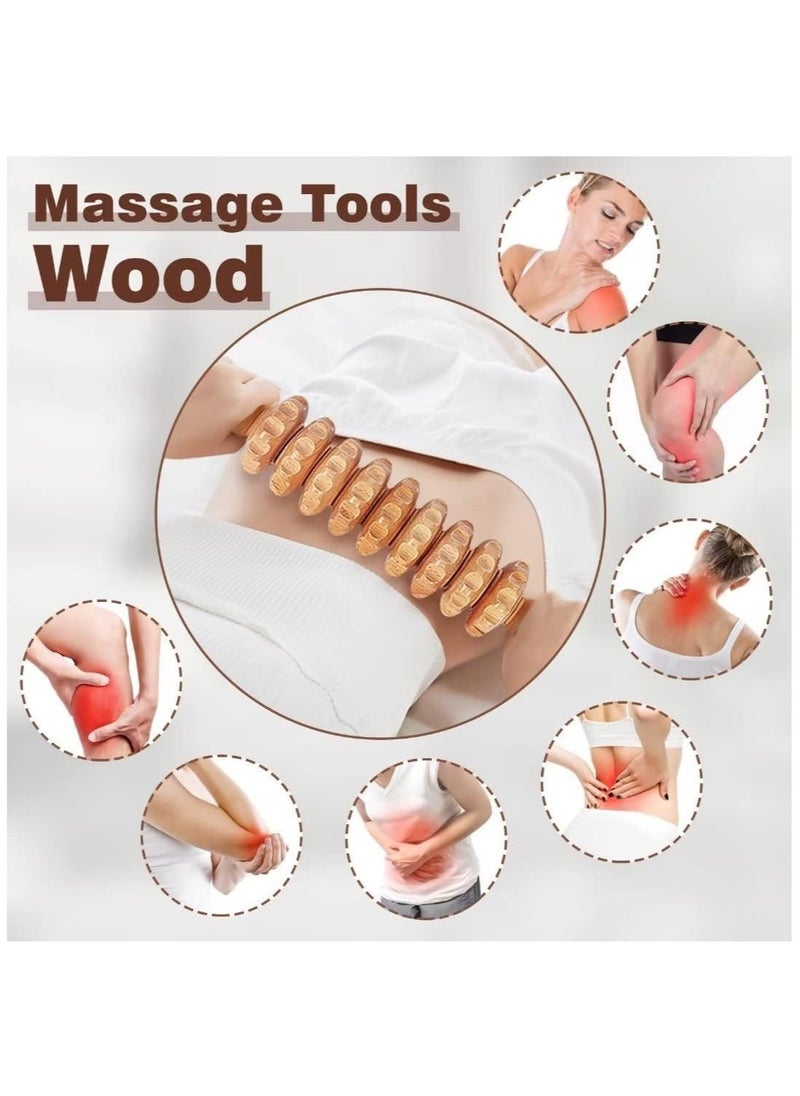 Hihonor 6-in-1 Wood Therapy Massage Tools – Lymphatic Drainage Massager Kit Wooden Massager Body Sculpting Tools for Muscle Pain Relief  - Image 5