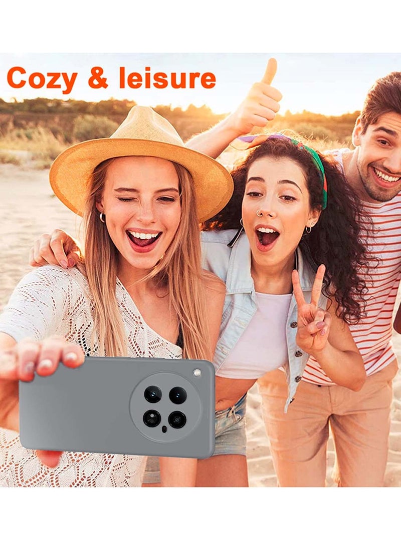 Wtech Infinix Zero 40 4G Premium Soft Liquid Silicone Case Cover - Grey - Image 5