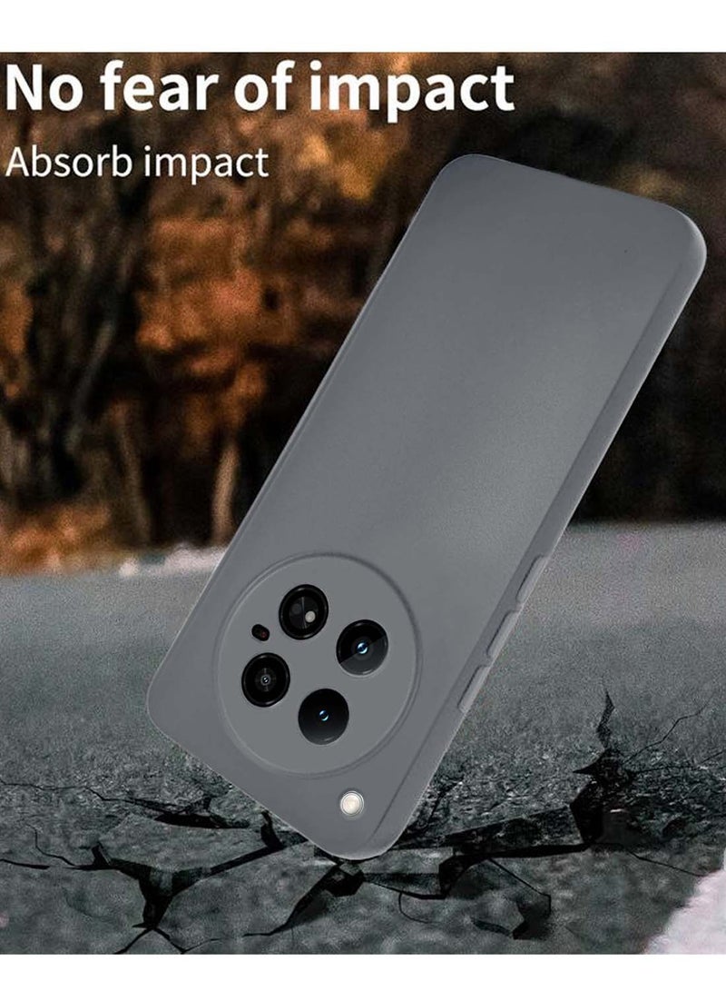 Wtech Infinix Zero 40 4G Premium Soft Liquid Silicone Case Cover - Grey - Image 4