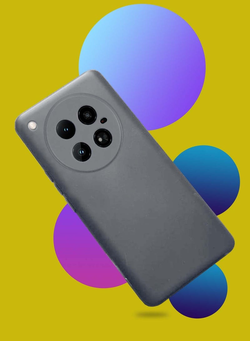 Wtech Infinix Zero 40 4G Premium Soft Liquid Silicone Case Cover - Grey - Image 2