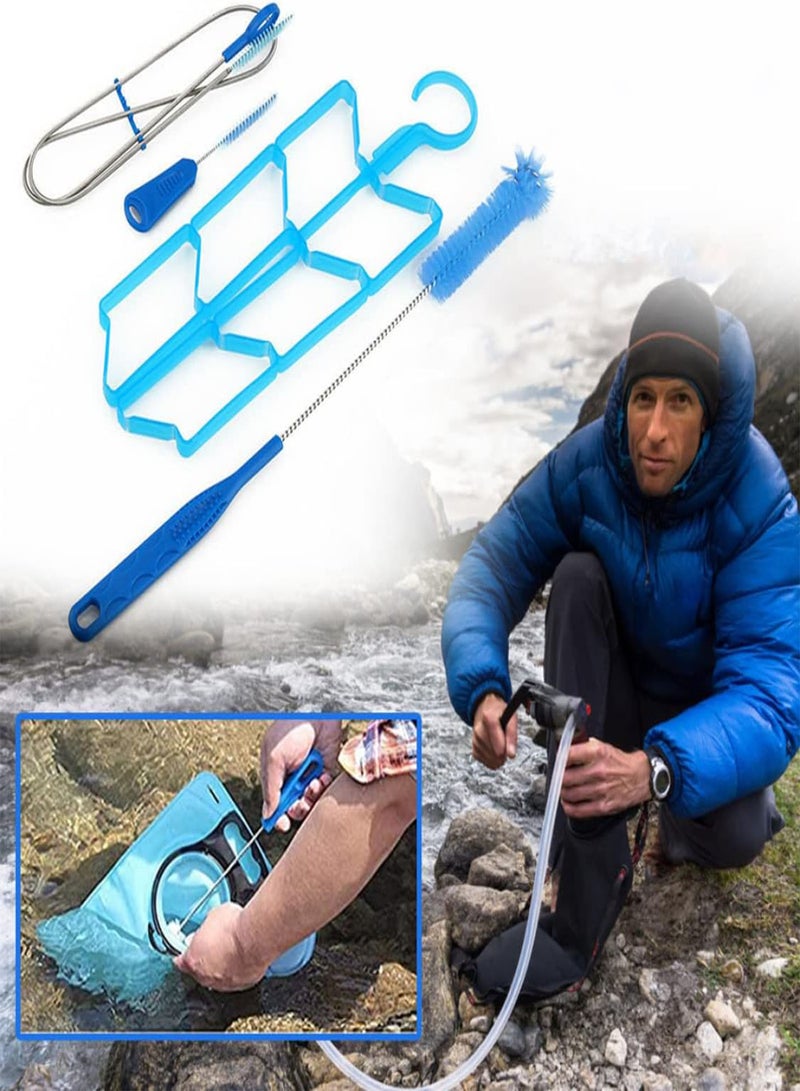 GGOOT Hydration Bladder Cleaning Kit Water Bladders Cleaner Set Flexible Long Brush for Hose Collapsible Frame Camping Equipment - Image 3