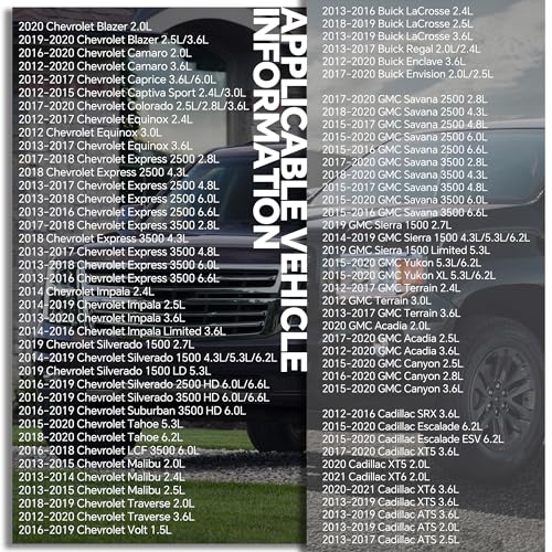 AdvanEX حساس تدفق الهواء AdvanEX 23262343 متوافق مع شيفروليه سيلفرادو/إكسبريس، بويك لاكروس، جي إم سي أكاديا، كاديلاك XT6، يحل محل 20787043 AFH70M-78 MAF - Image 3