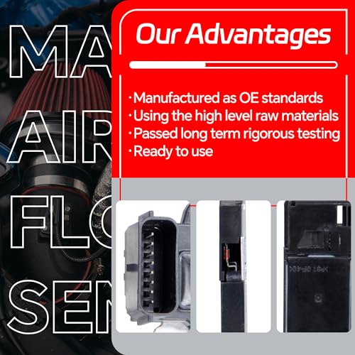 AdvanEX حساس تدفق الهواء AdvanEX 23262343 متوافق مع شيفروليه سيلفرادو/إكسبريس، بويك لاكروس، جي إم سي أكاديا، كاديلاك XT6، يحل محل 20787043 AFH70M-78 MAF - Image 5
