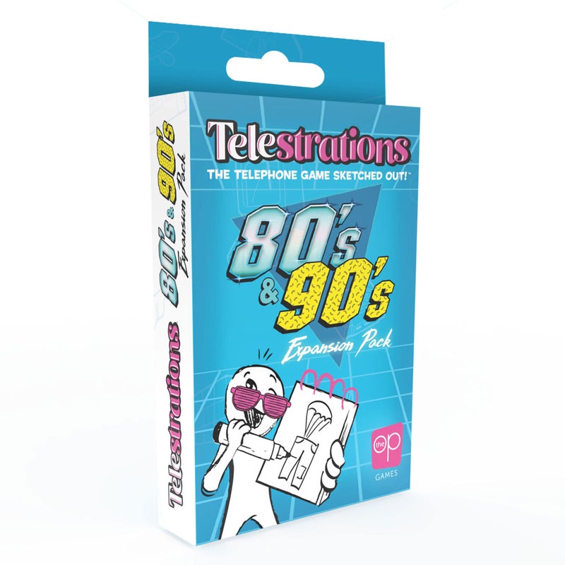 USAopoly Telestrations 80s/90s Expansion Pack | Featuring 600 Totally Awesome Words, Phrases, and References | Great New Addition to Telestrations Party Game - Image 1