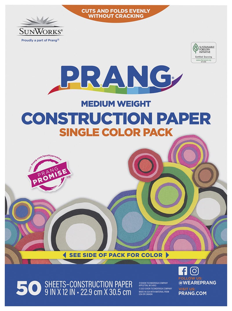 Prang (Formerly SunWorks) Construction Paper, Black, 12" x 18", 100 Sheets - Image 5