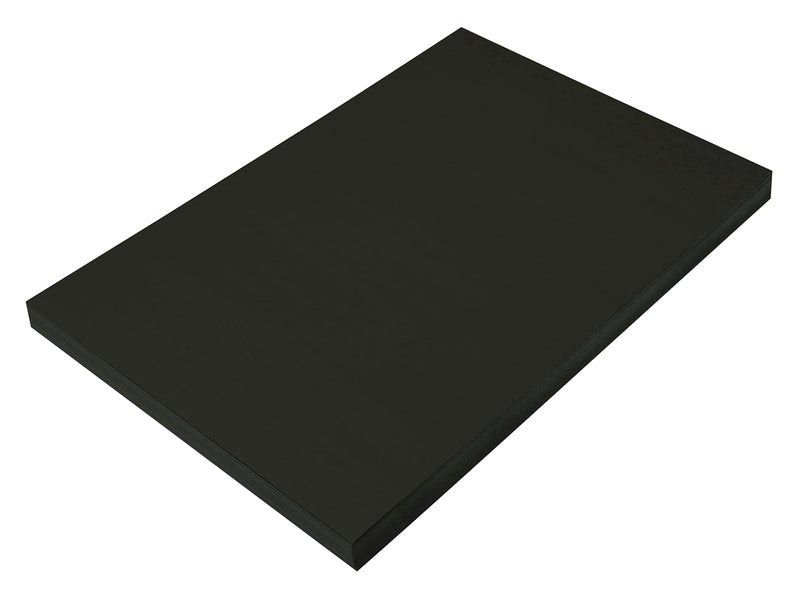 Prang (Formerly SunWorks) Construction Paper, Black, 12" x 18", 100 Sheets - Image 1