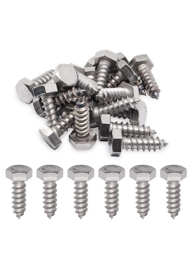 BENLIUDH 5/16" X 1" Hex Lag Screws, 304 Stainless Steel Lag Screws Bolts for Wood (20pcs) - Image 1