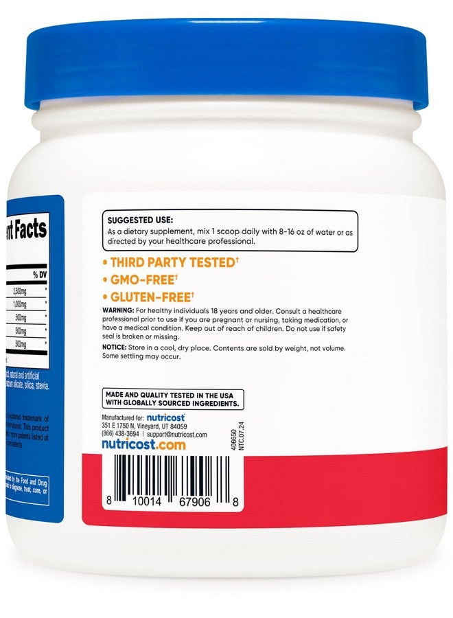 Nutricost L-Arginine Complex (Fruit Punch, 60 Servings) - Gluten Free, Non-GMO - Image 4