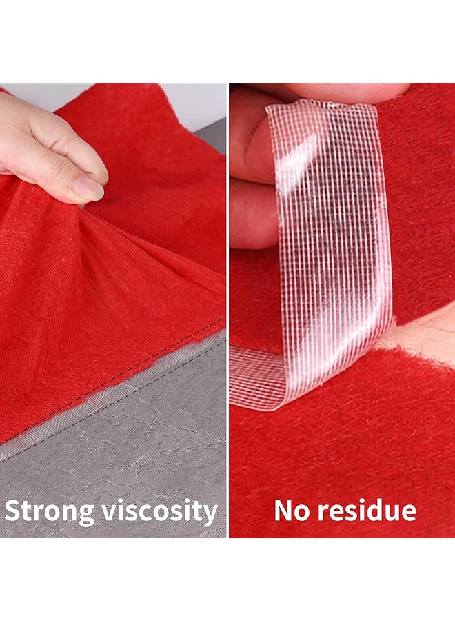erorex Double Sided Fabric Tape Heavy Duty Double Stick Carpet Tape Fabric Tape Multifunctional Double Sided 1Inch 2Inchx33Ft 10M High Stickness Strong 2 Sided Tape 2 Rolls  - Image 2