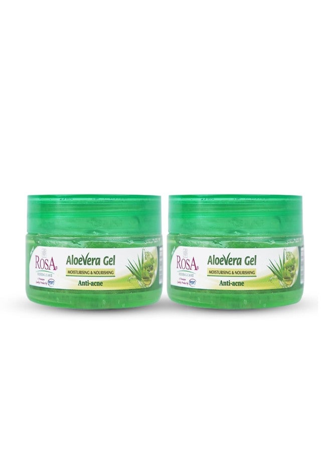 ROSA Aloevera Gel With Anti -acne I Unisex, Pack of 2-100 ml Each - Image 1