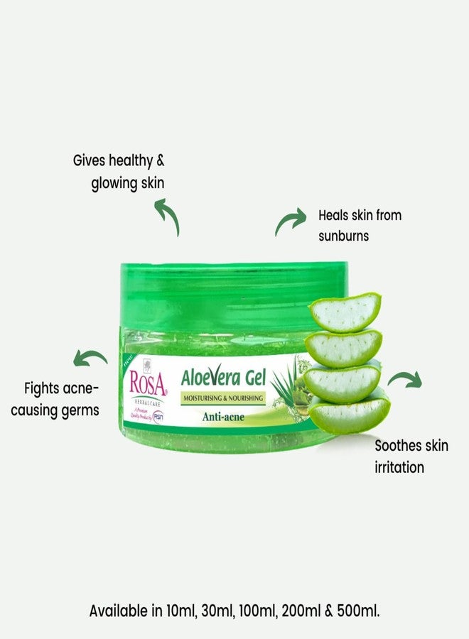 ROSA Aloevera Gel With Anti -acne I Unisex, Pack of 2-100 ml Each - Image 5