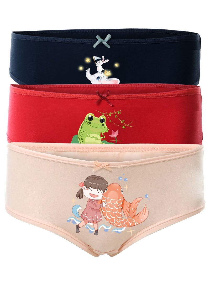 Mesery Mesery Bundle Of (3) Ultra Soft Hipster Panties - For Girls  - Image 1